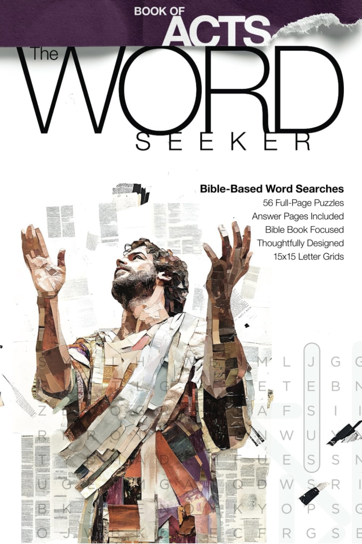 Bible Word Search Acts, The Word Seeker, Christian Search Word Puzzle