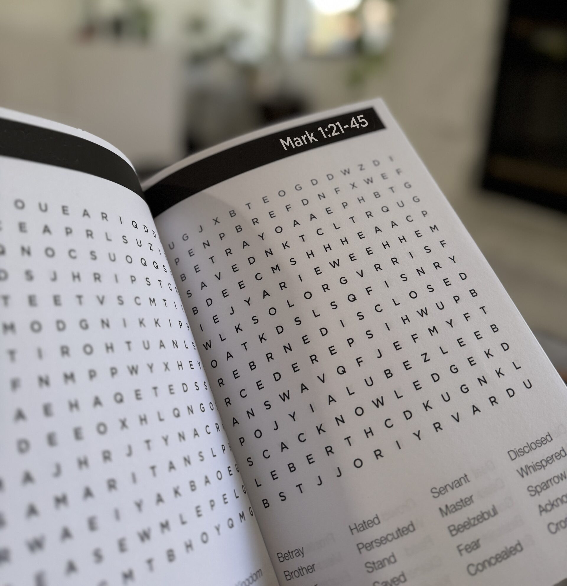 Gospel of Mark Word Search Puzzle Open Book Gospel of Mark Word Search Puzzle Open Book